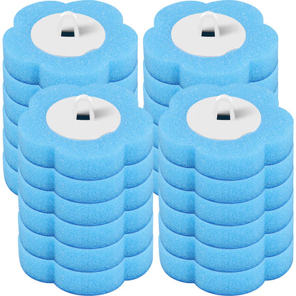 24/72Pcs Disposable Toilet Brush Long Handle Wall-Mounted Wc Cleaning Tool Kit with Replaceable Brush Head Bathroom Accessories