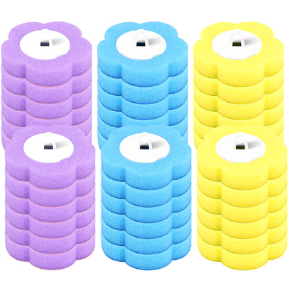 24/72Pcs Disposable Toilet Brush Long Handle Wall-Mounted Wc Cleaning Tool Kit with Replaceable Brush Head Bathroom Accessories